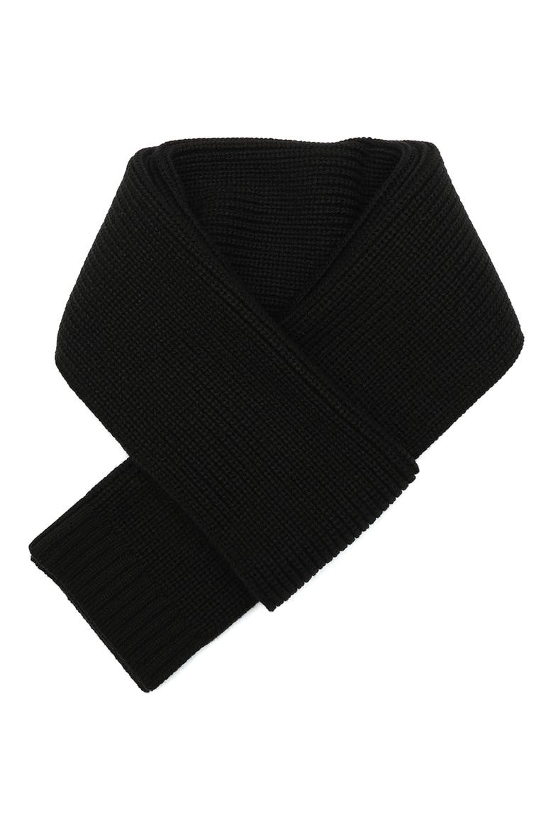 Evil Eye Crystal Embellished Scarf, Alternate, color, BLACK