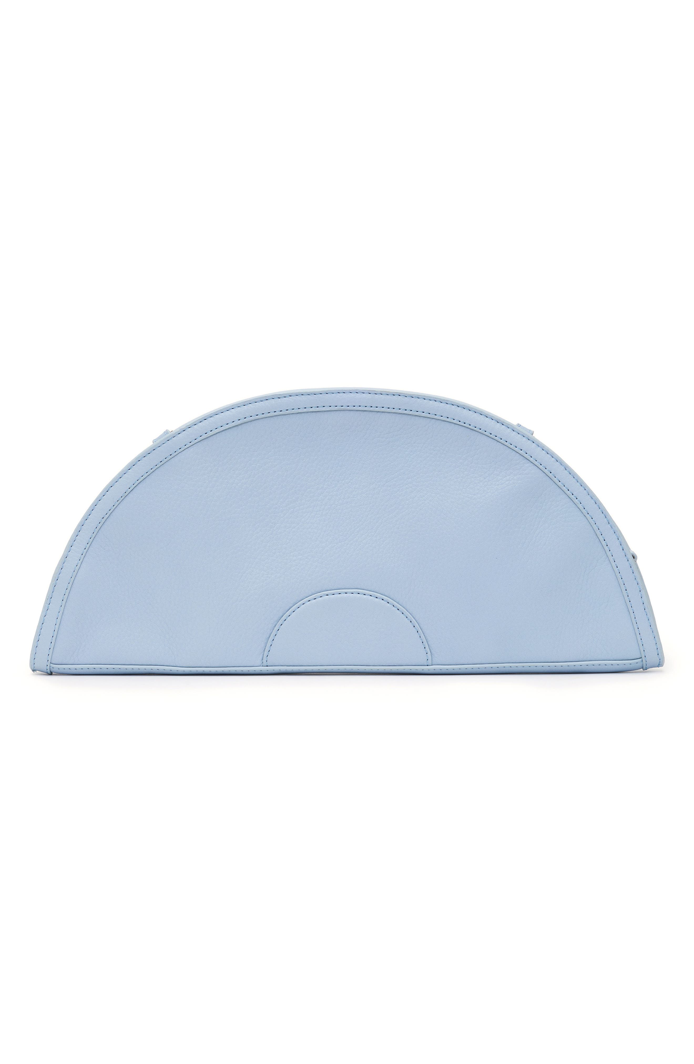 Shelley Clutch, Alternate, color, HAZY BLUE/ GOLD