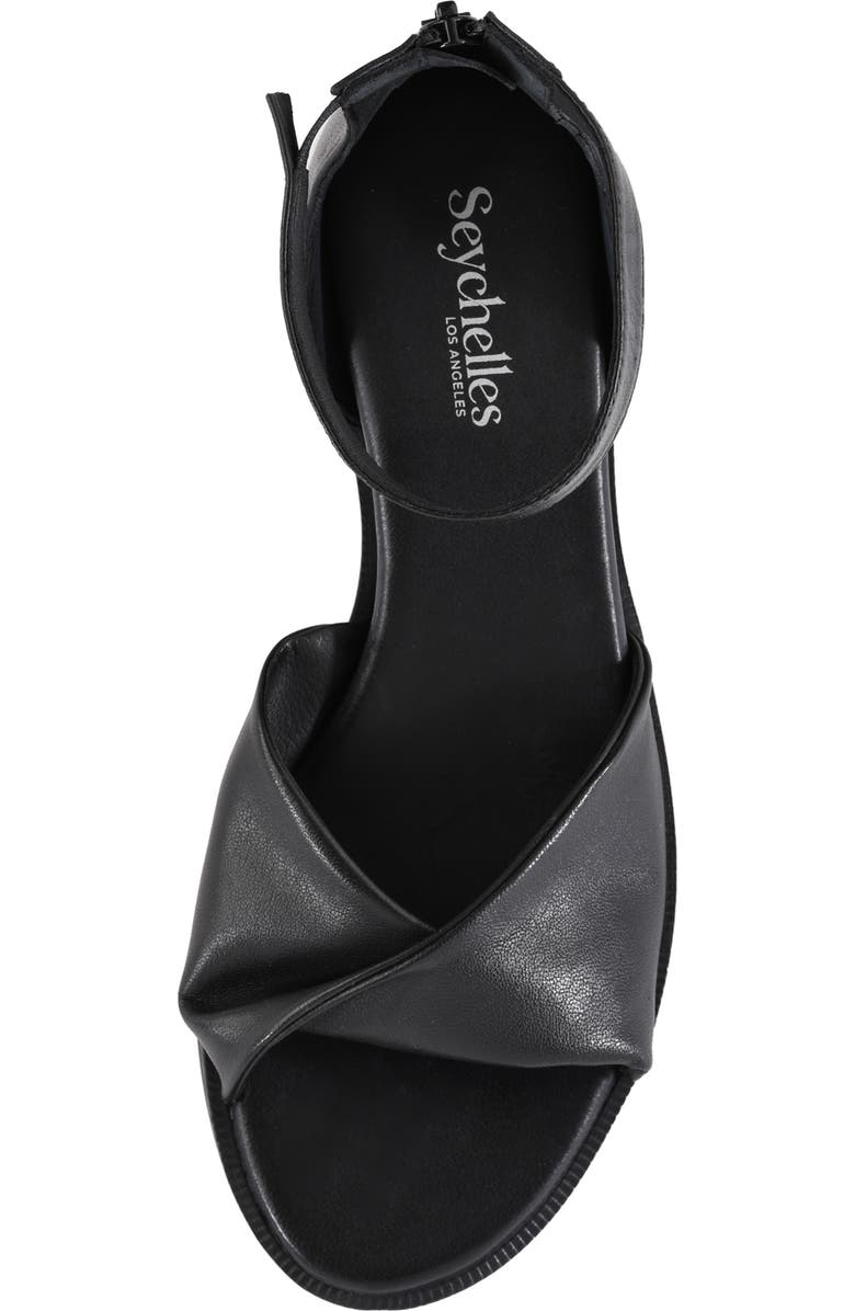 Seychelles Look Up Ankle Strap Sandal, Alternate, color, Black