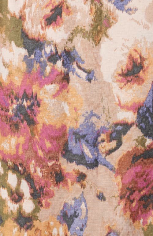 Vince Camuto Textured Rose Wrap Scarf In Multi