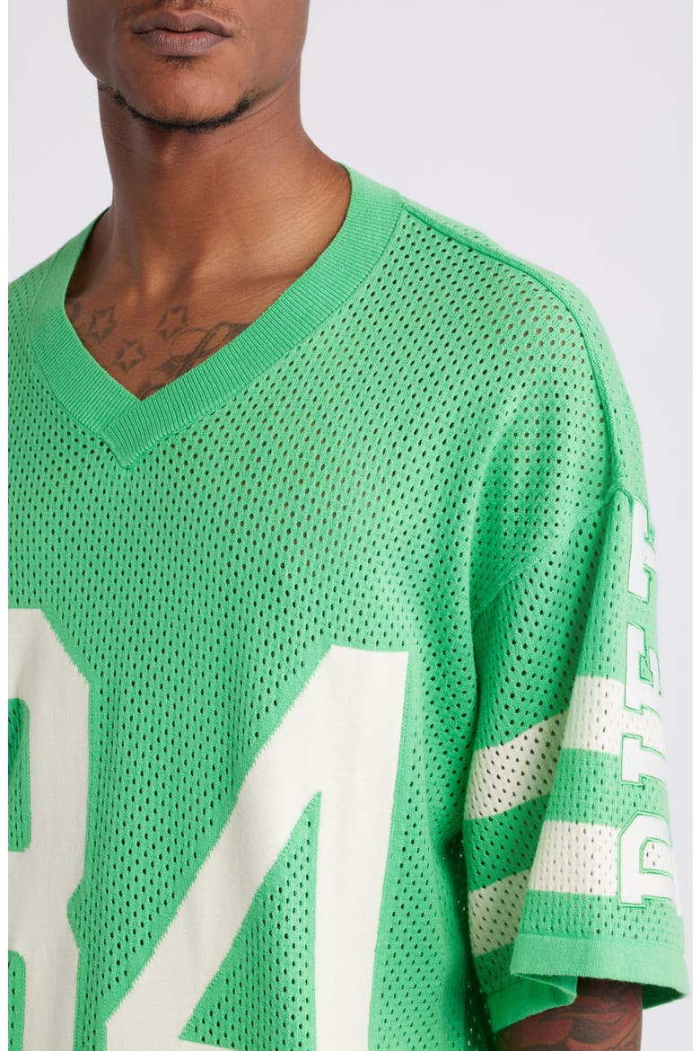'84 Mesh Appliqué Cotton Graphic Jersey, Alternate, color, GREEN