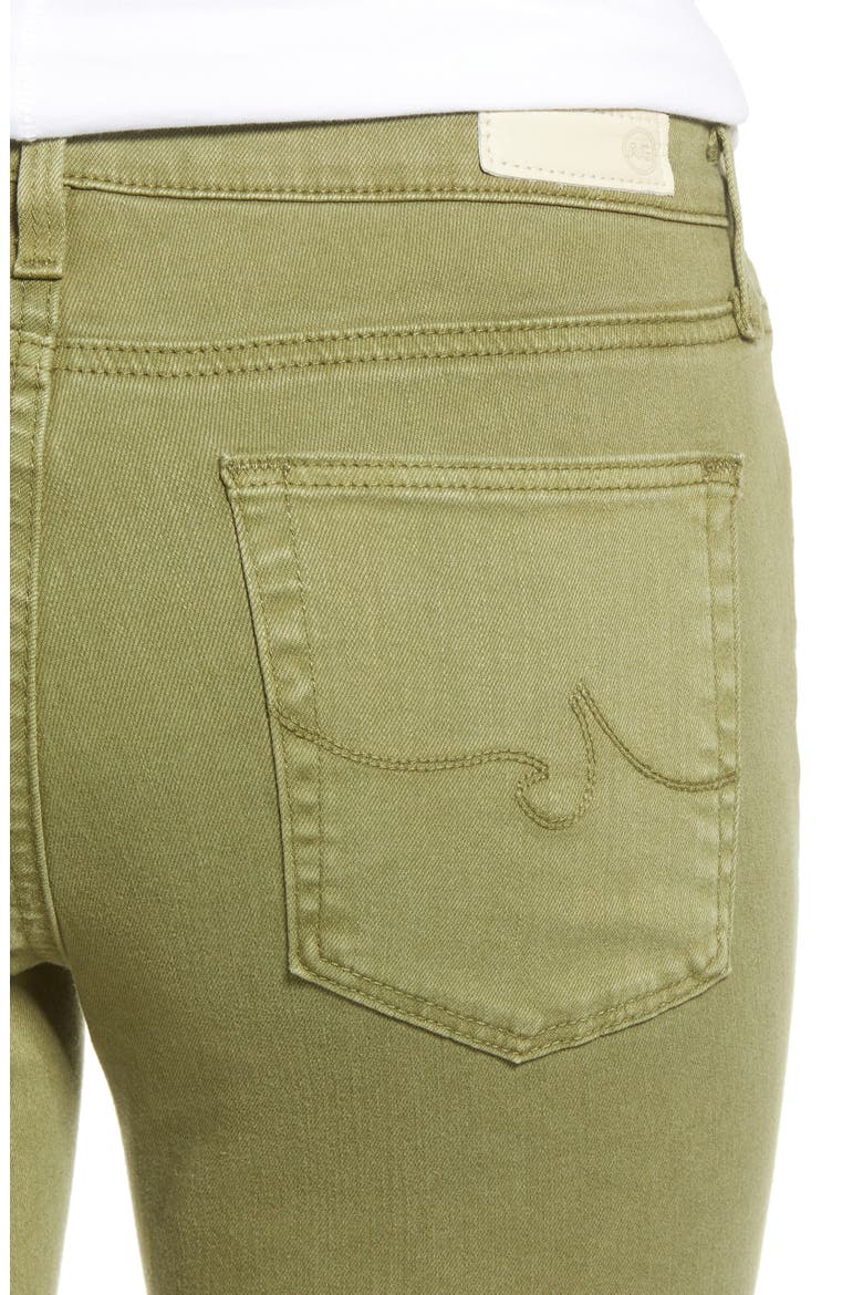 The Prima Ankle Cigarette Jeans, Alternate, color, SULFUR OLIVEWOO