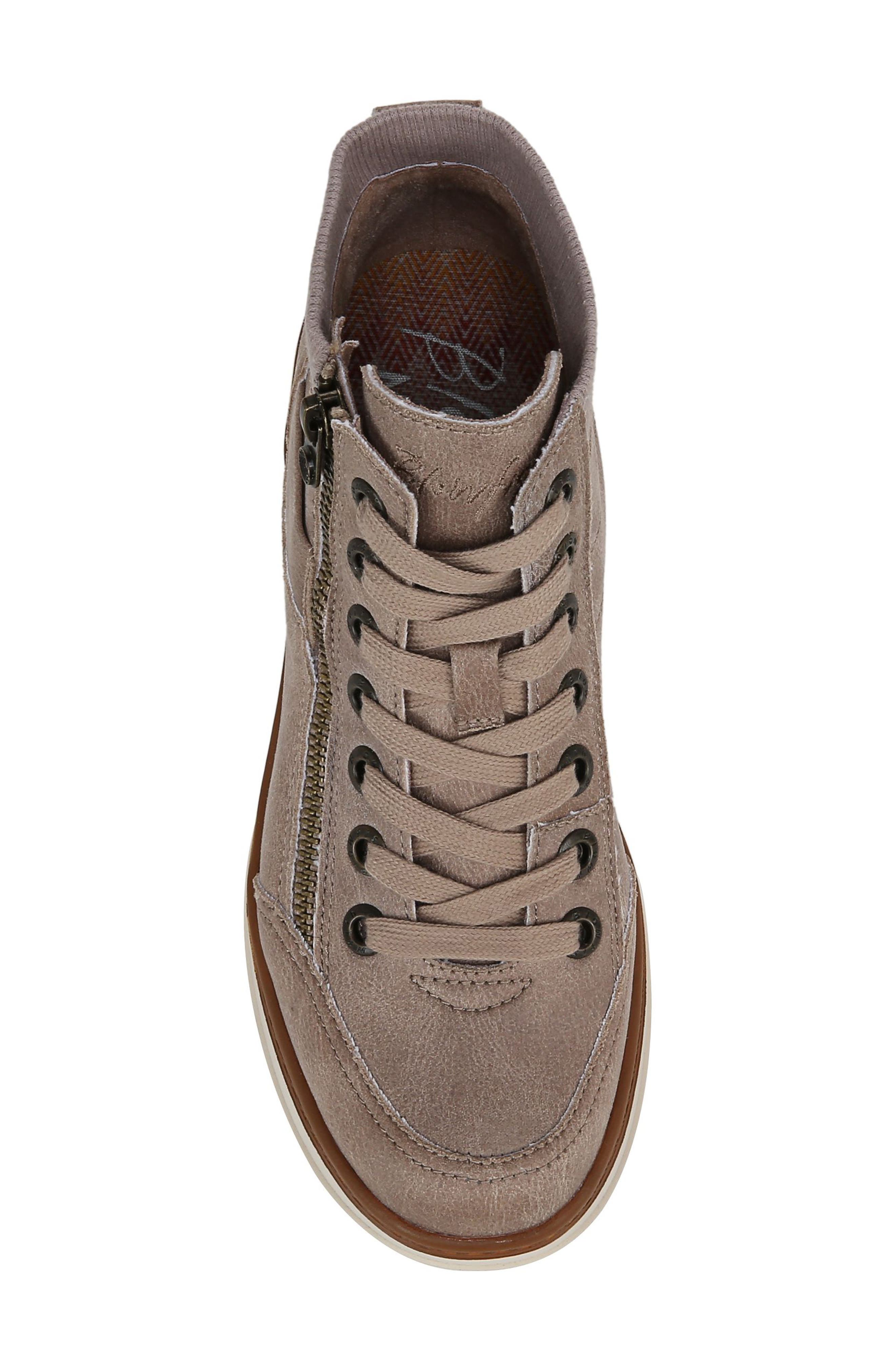 Blowfish Malibu Camden Wedge Sneaker, Alternate, color, Mushroom Microsuede