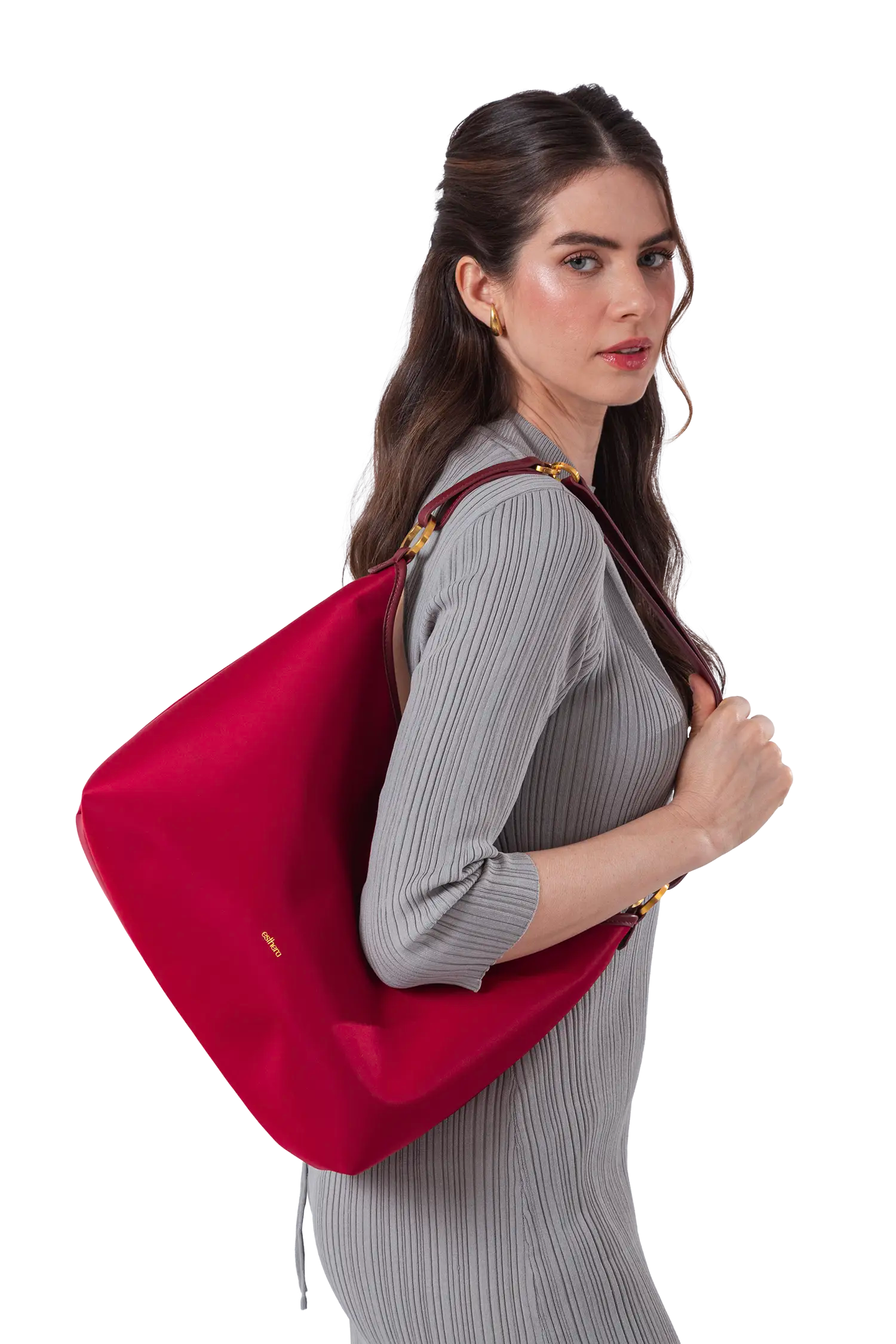 Rider Nylon Hobo Bag, Alternate, color, Red
