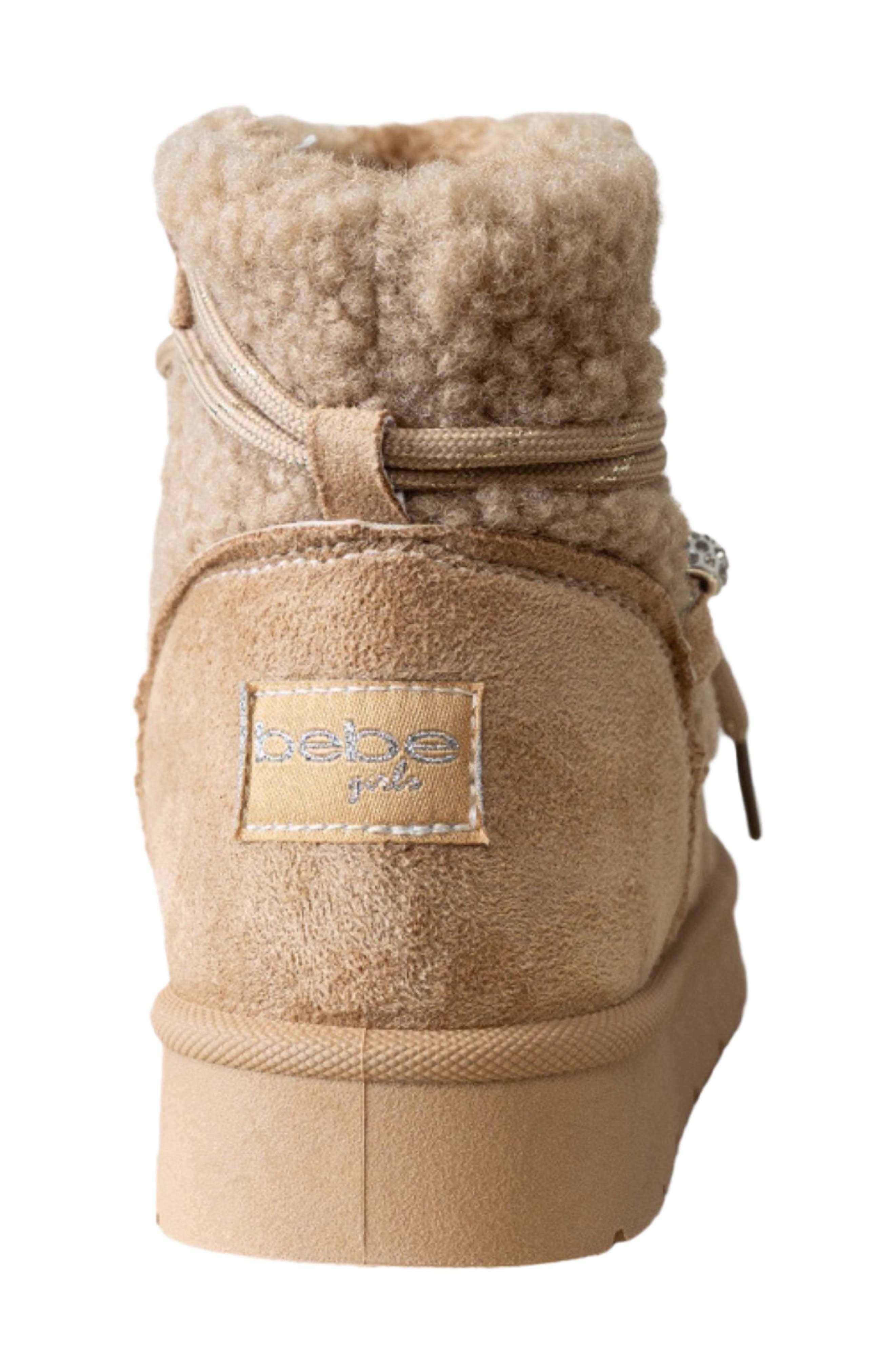 Kids' Faux Shearling Hybrid Boot, Alternate, color, SAND