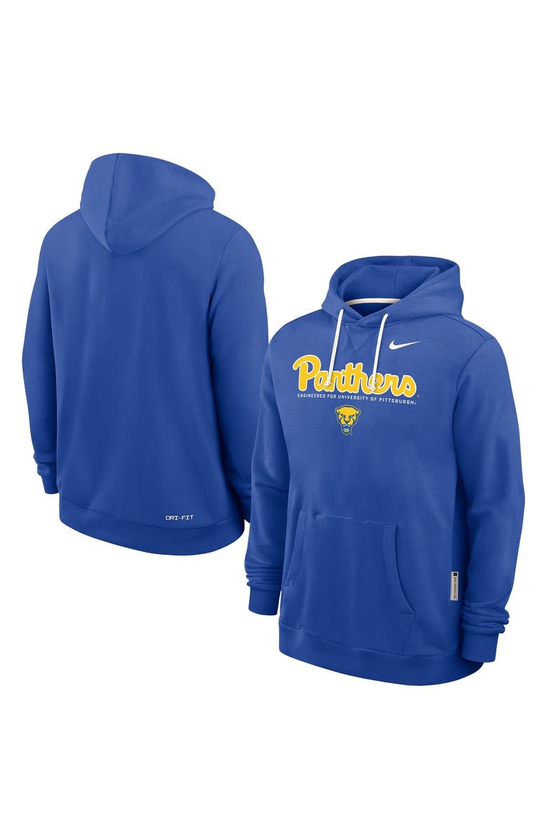 Nike Men's Nike Royal Pitt Panthers 2025 Sideline Performance Pullover Hoodie, Alternate, color, 