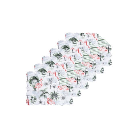 Flamingo Breeze Set of 6 Placemats  13" x 19"