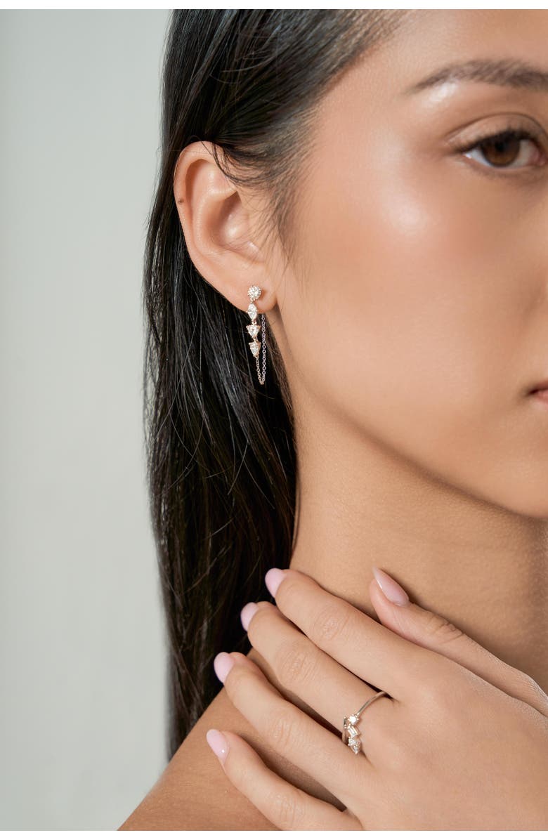 LuvMyJewelry Elenya 14K Gold Lab Grown Diamond Drop Earrings - 1.25 Ct, Alternate, color, 