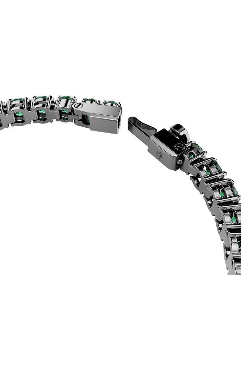 Swarovski Matrix Tennis Bracelet, Alternate, color, Green