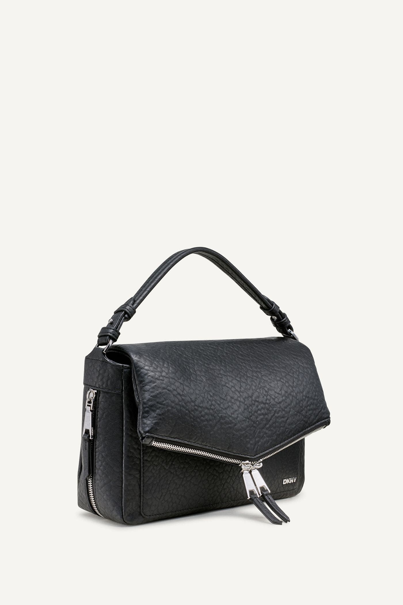 DKNY Taryn Messenger, Alternate, color, Black/Silver