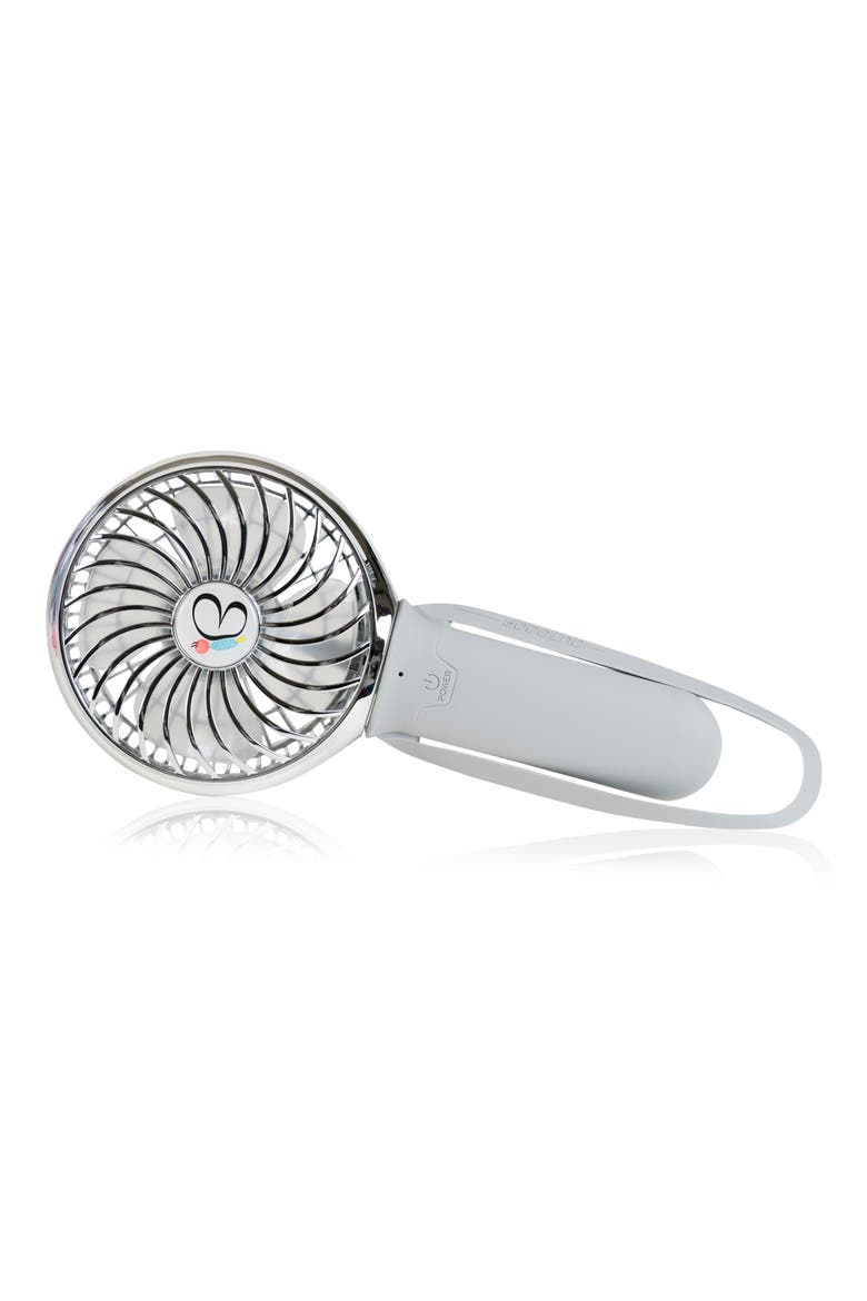 3-Speed Recharge Turbo Stroller Fan, Main, color, GRAY/ CHROME