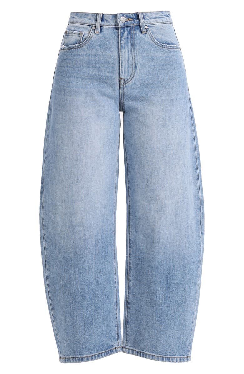 Bayeas High Waist Ankle Barrel Jeans, Alternate, color,