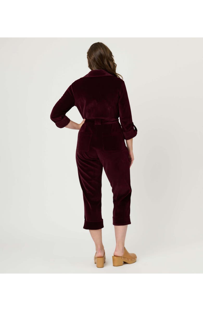 Unique Vintage Trixie Jumpsuit, Alternate, color, Burgundy