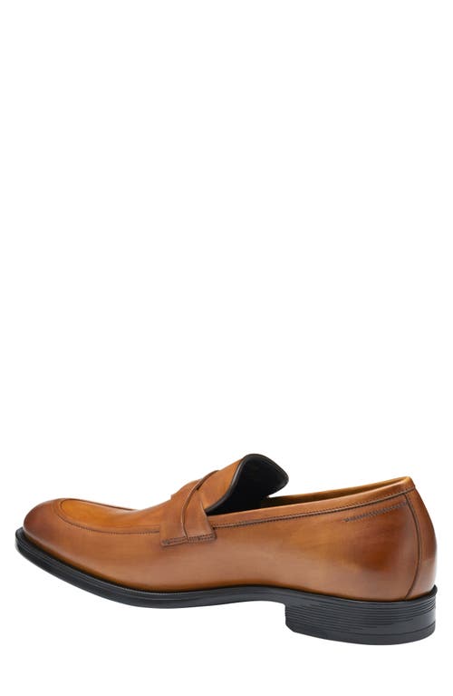 Johnston & Murphy Collection Flynch Braided Strap Loafer In Tan Italian Calfskin