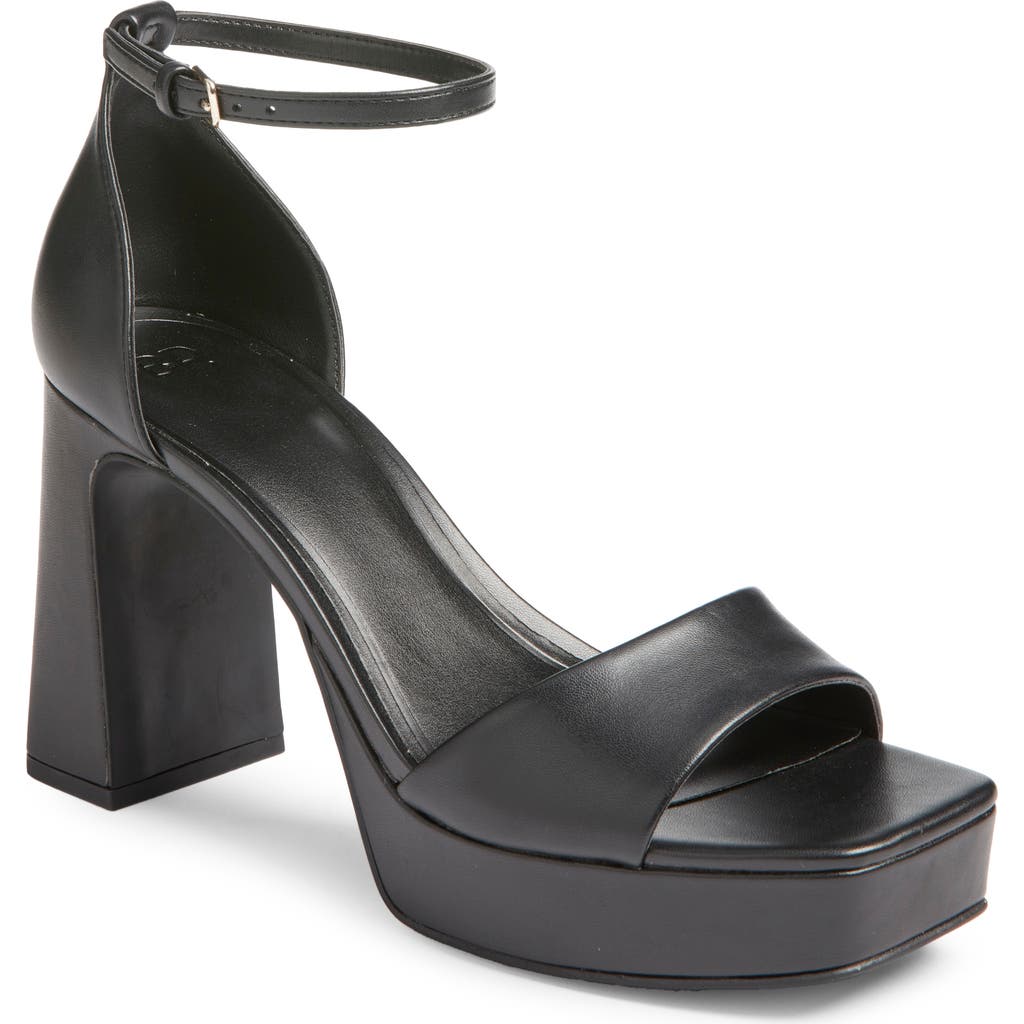 Bp. Helix Platform Ankle Strap Sandal In Black