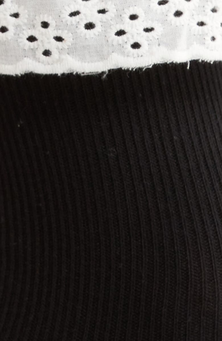 Casa Clara Tabitha Ruffle Ankle Socks, Alternate, color, Black