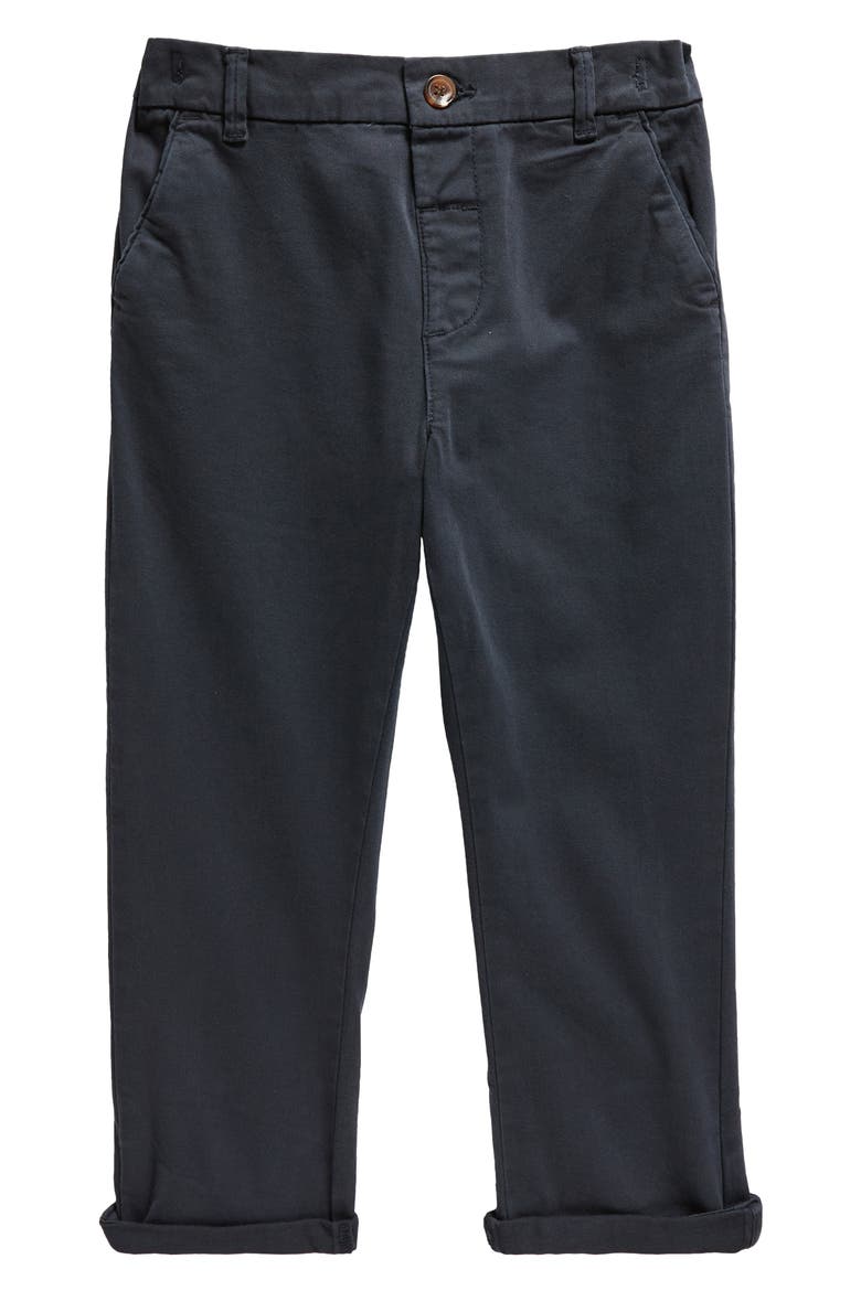 Kids' Flat Front Chinos, Main, color, BLUE