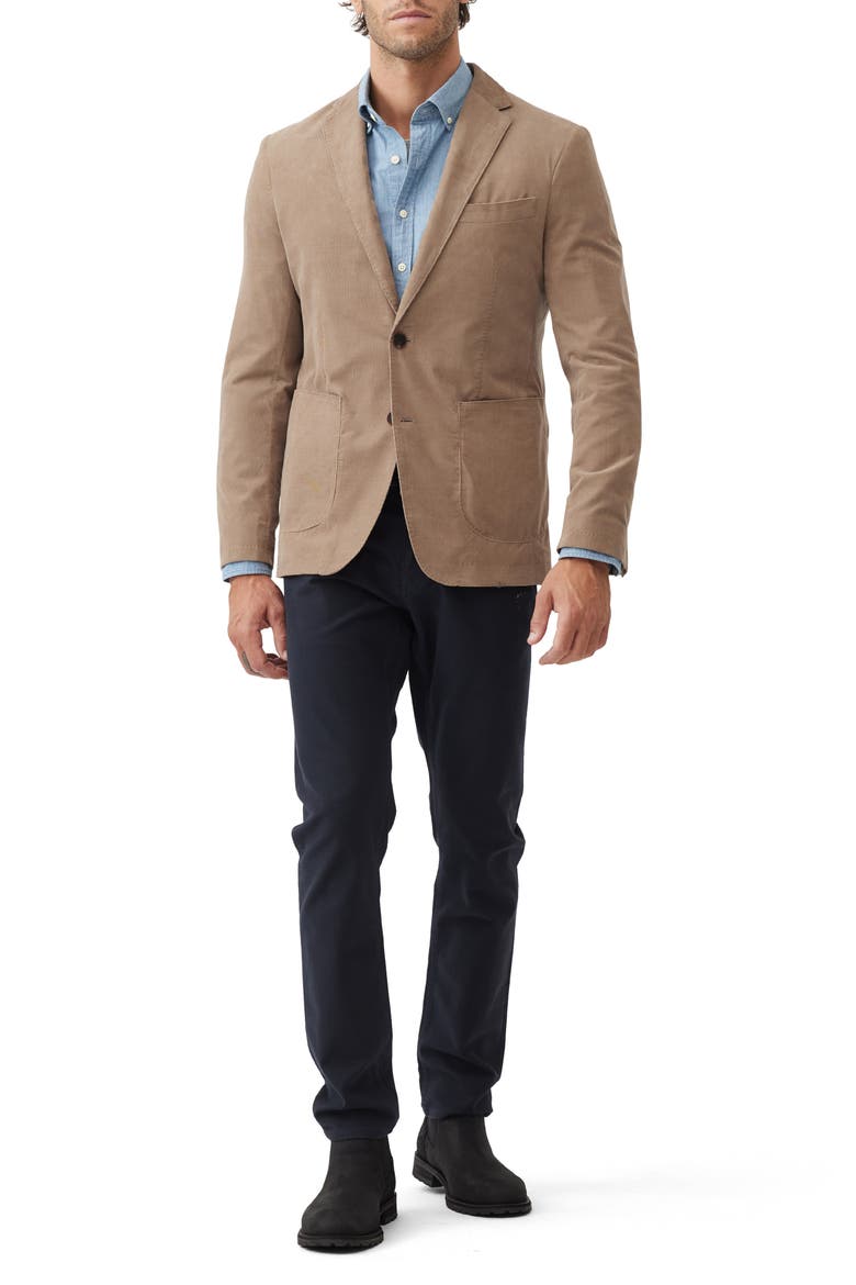 Saint Bathans Cotton Corduroy Sport Coat, Alternate, color, TAN