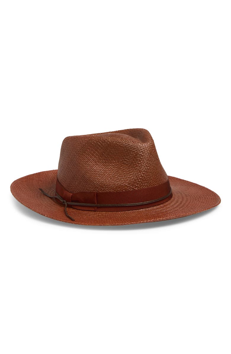 René Mantilla, New York Maison Wool Felt Fedora, Main, color, Dark Brown