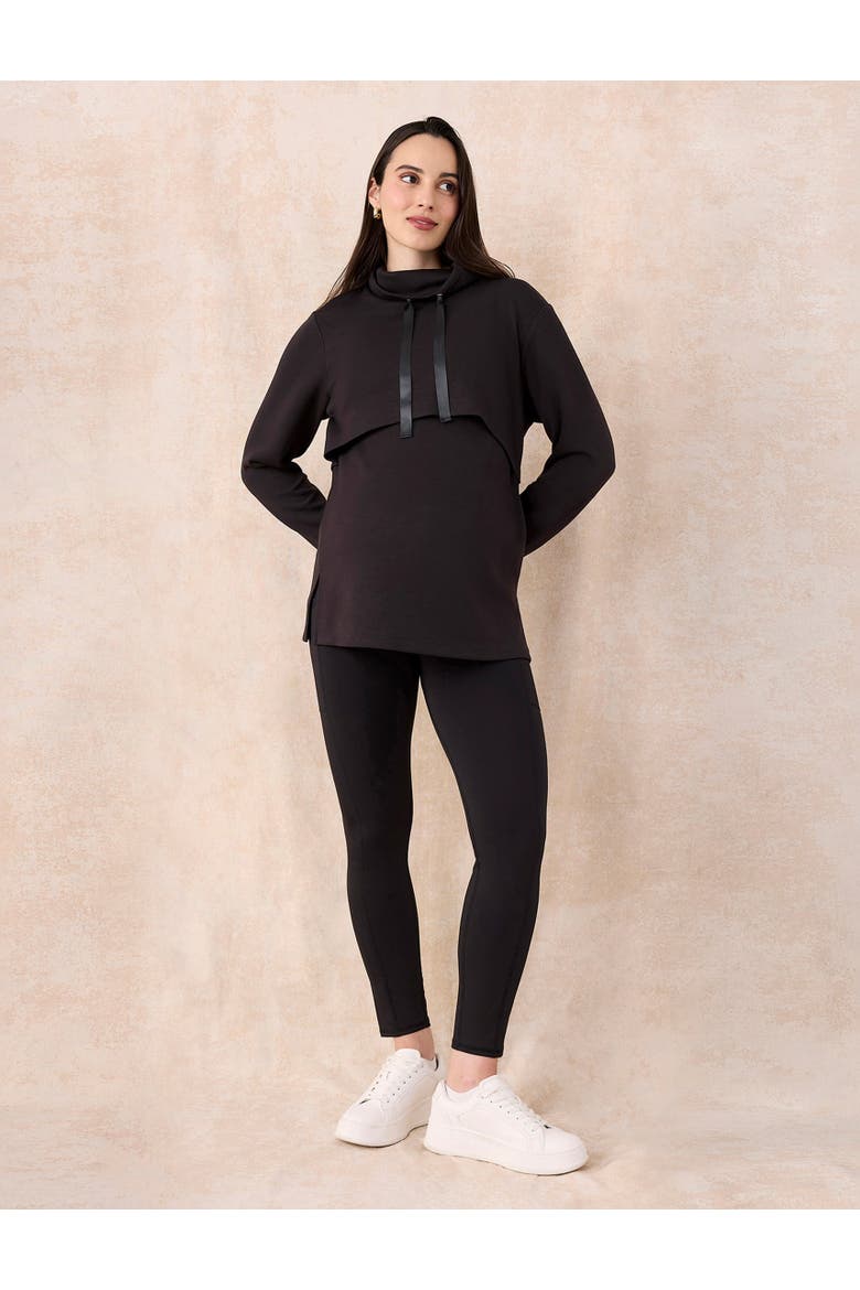 Active Over the Belly Maternity Leggings, Alternate, color, Black