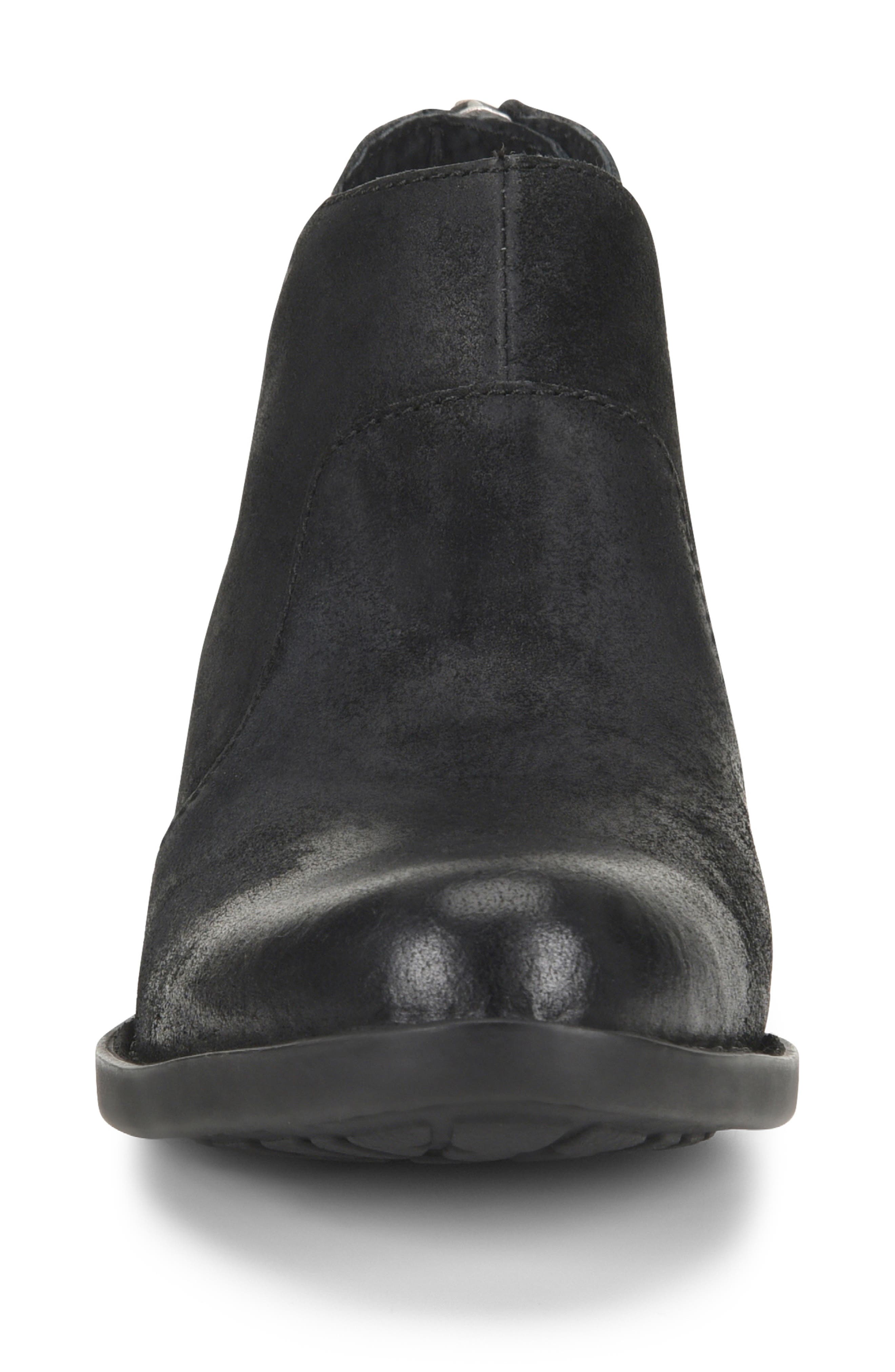 'Kerri' Bootie, Alternate, color, BLACK DISTRESSED LEATHER