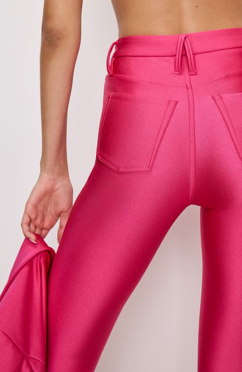 Shop Good American Good Waist High Shine Compression Leggings In Ballerina Pink004