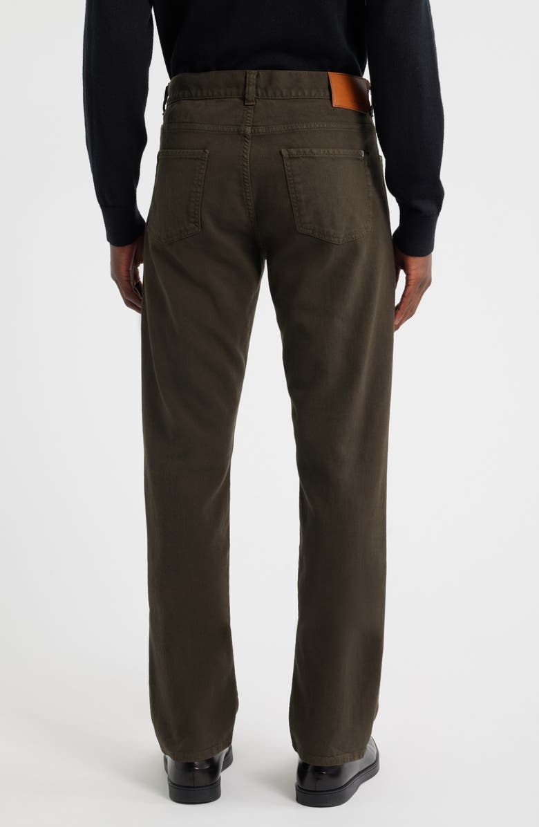 Canali Regular Fit Comfort Denim Jeans, Alternate, color, Brown