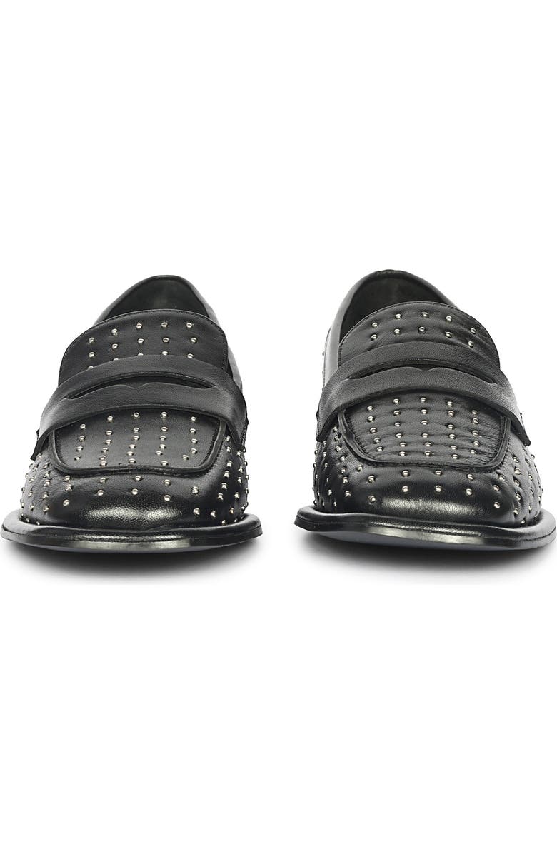 SAINT G Carol Stud Penny Loafer, Alternate, color, Black