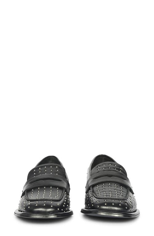 Saint G Carol Stud Penny Loafer In Black