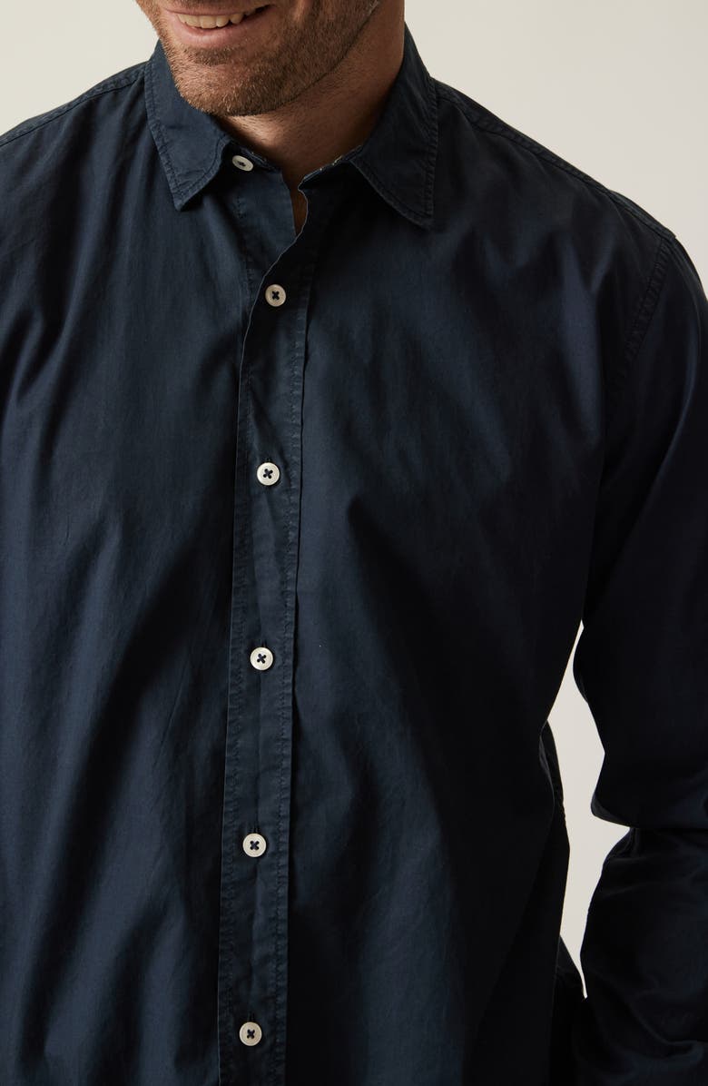 34 Heritage Luxe Twill Button-Up Shirt, Alternate, color, Dress Blues