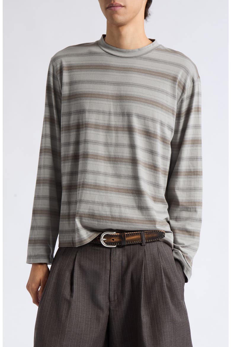 Box Stripe Long Sleeve Organic Cotton T-Shirt, Main, color, SPECTURE STRIPE