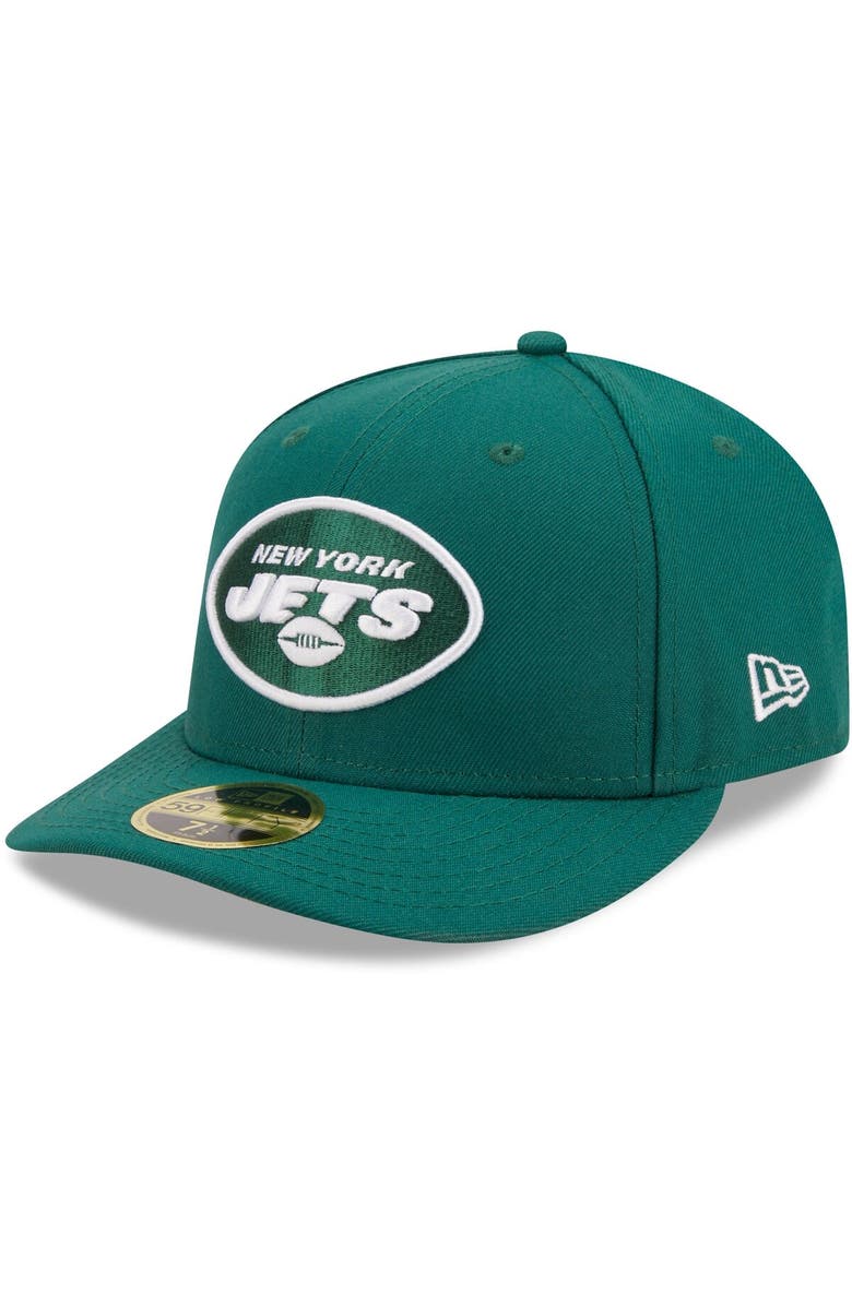 New Era Men's New Era Green New York Jets Omaha Low Profile 59FIFTY Fitted Hat, Main, color,