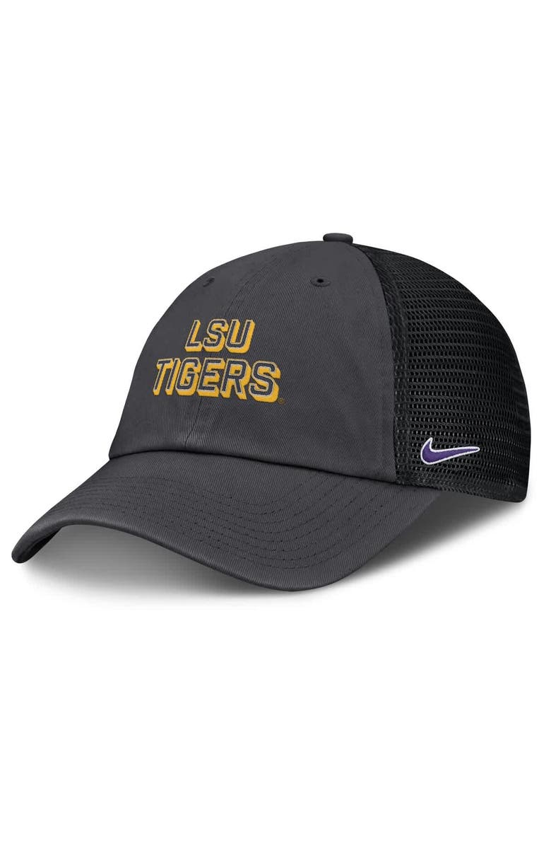 Nike Men's Nike Anthracite LSU Tigers 2025 Gameday On-Field Club Adjustable Trucker Hat, Main, color, Anthracite