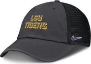 Nike Men's Nike Anthracite LSU Tigers 2025 Gameday On-Field Club Adjustable Trucker Hat