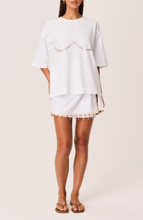 Sndys Lyla Shell T-shirt In White