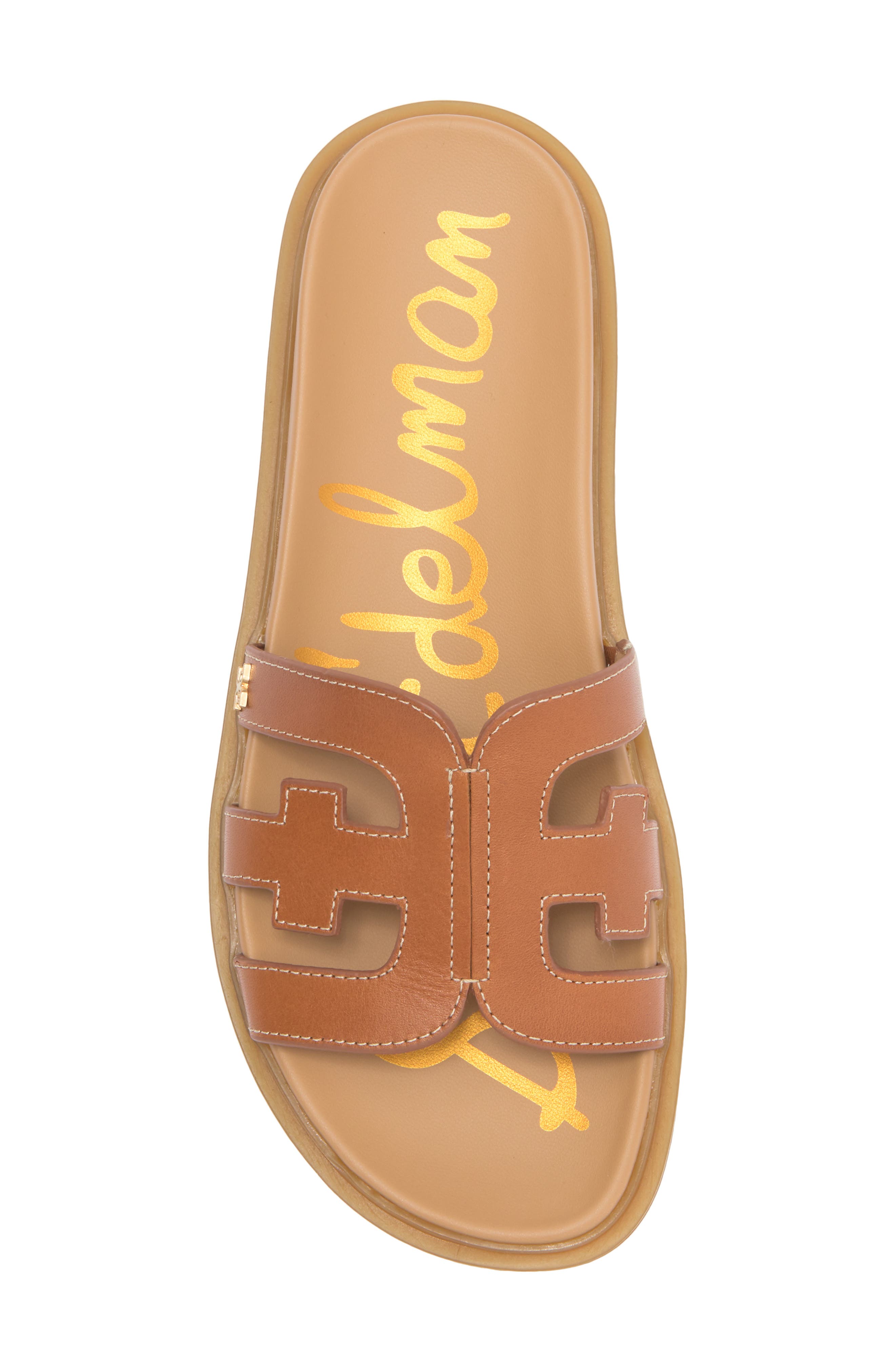 Sam Edelman Valeri Platform Slide Sandal, Alternate, color, Saddle