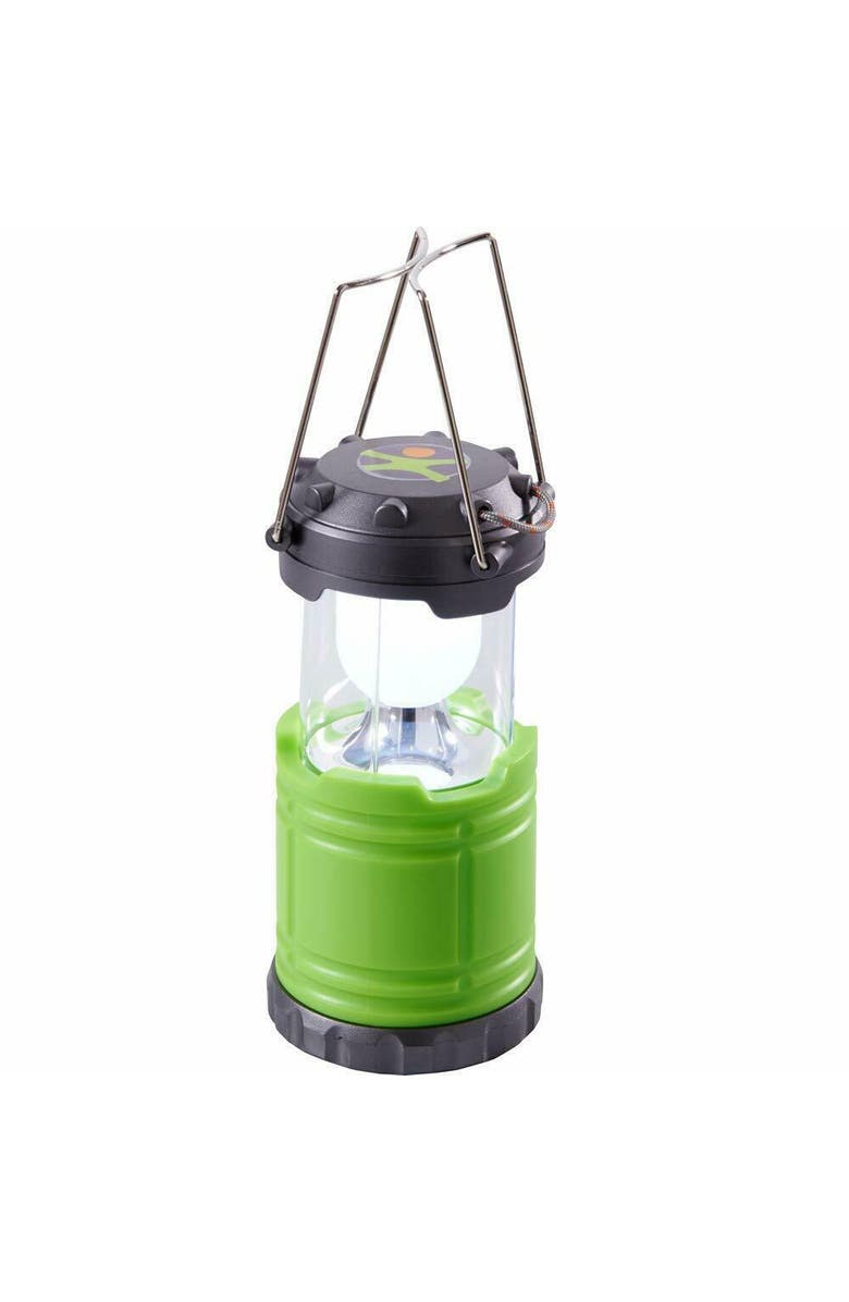 HABA Camping Lantern with Sturdy Handles for Carrying & Hanging with Handy Storage Compartment, Terra Kids Camping Essentials for Kids ages 5+, Main, color, Green Multi