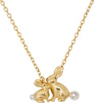 Kate Spade New York bunny pendant necklace
