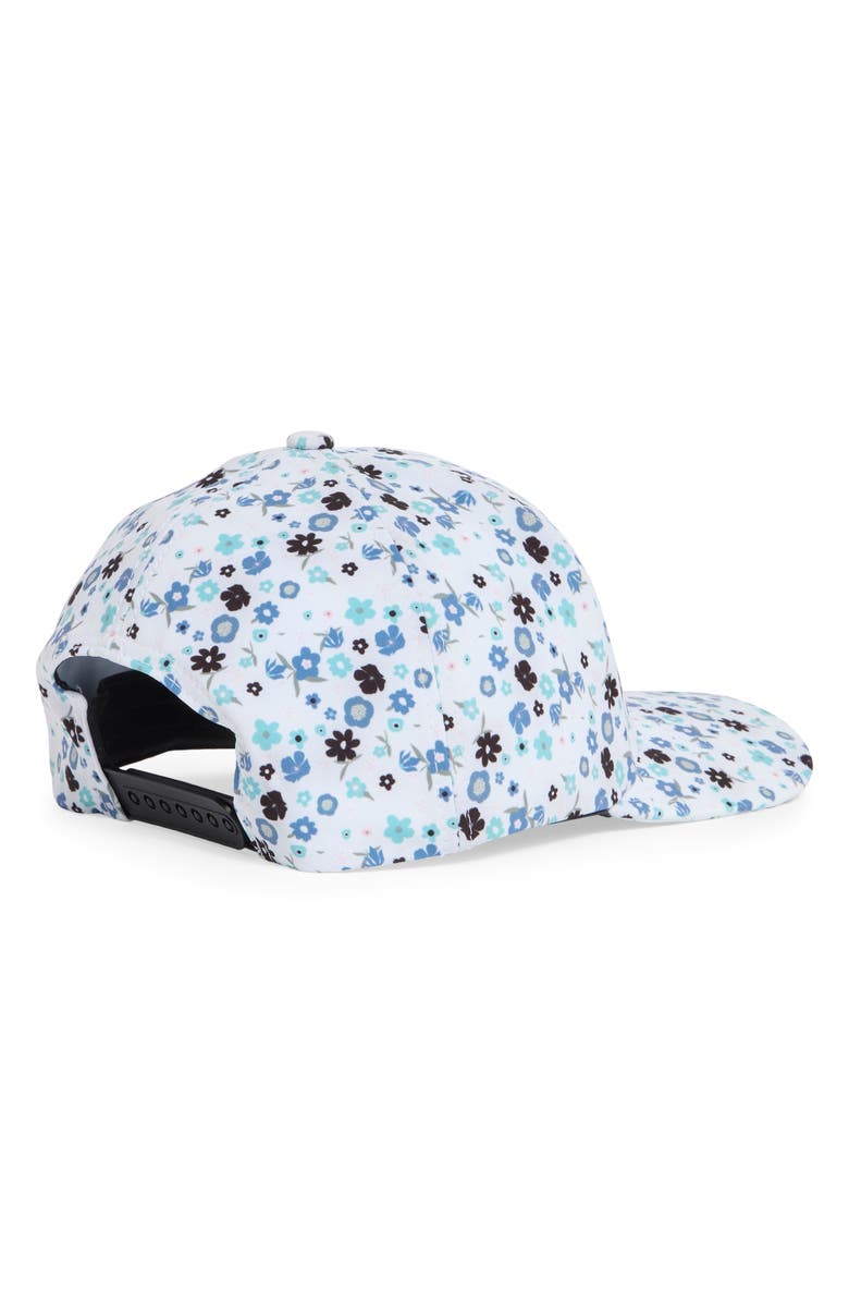 Swannies Milholland Floral Water Repellent Stretch Baseball Cap, Alternate, color, White