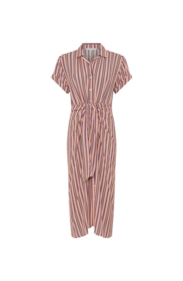 GERARD DAREL Striped Button-Front  Midi Dress, Alternate, color, Multicolored