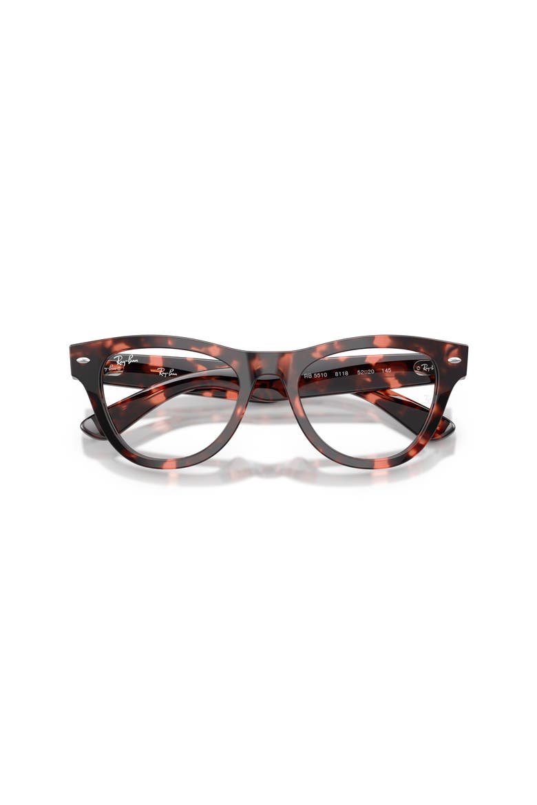 52mm Cat Eye optical glasses, Alternate, color, Tortoise