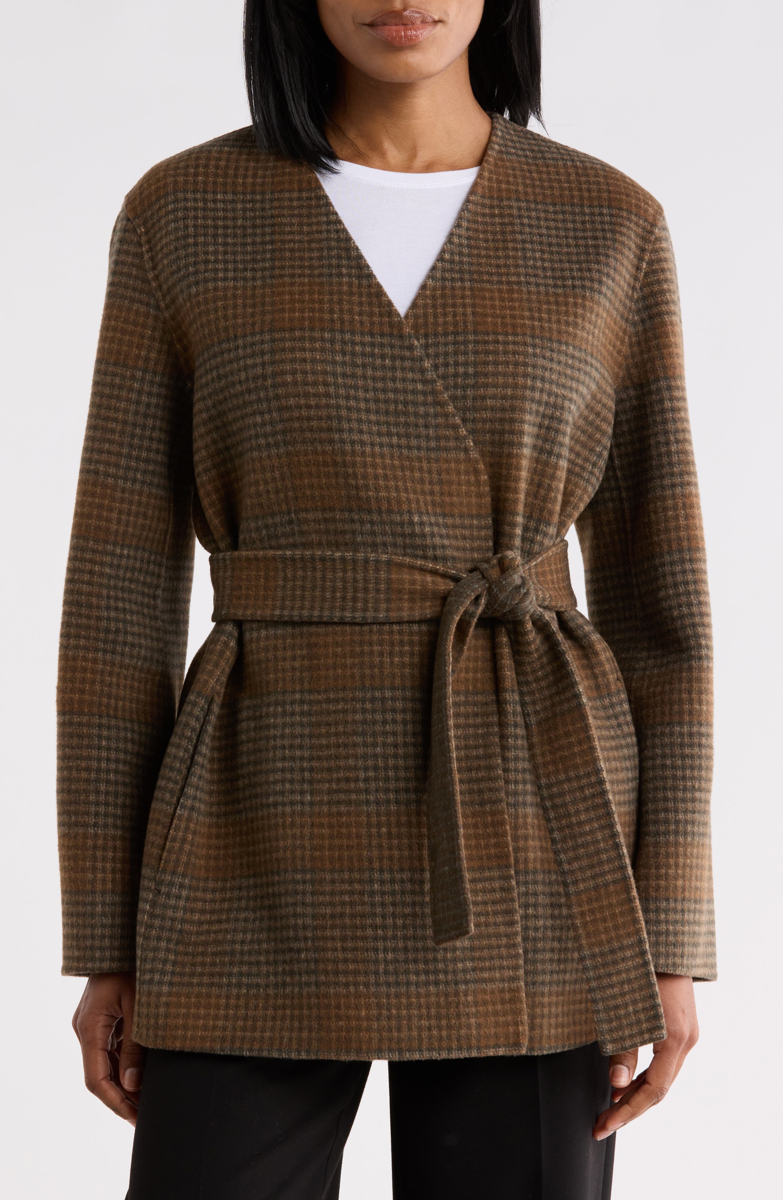 Plaid Wool & Cashmere Jacket