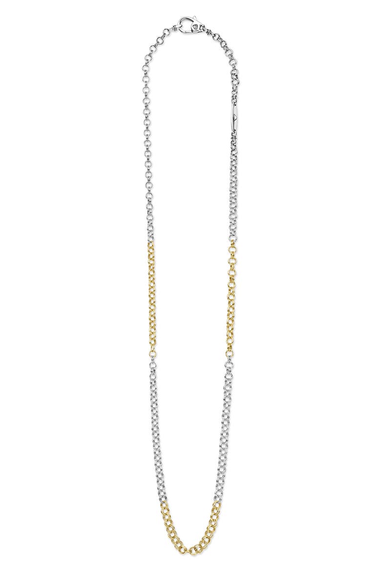 Men's Two-Tone High Jinks Link Chain Necklace, Alternate, color, TWO TONE