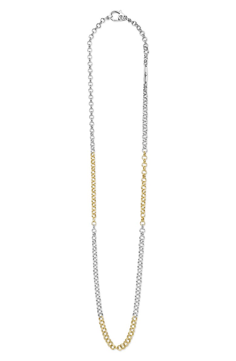 LAGOS Men's Two-Tone High Jinks Link Chain Necklace, Alternate, color, Two Tone