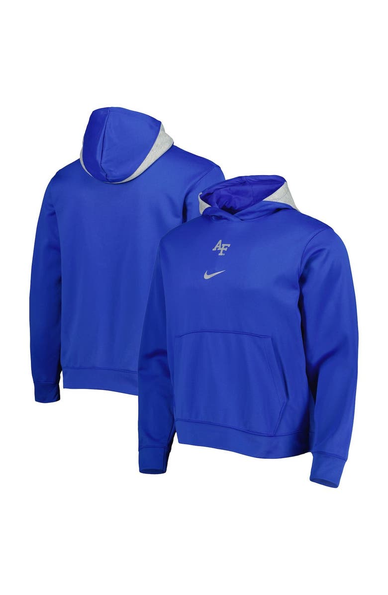 Nike Men's Nike Royal Air Force Falcons Spotlight Performance Pullover Hoodie, Main, color,