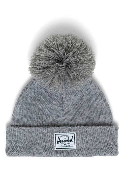 Herschel Supply Co. Baby Pom Beanie in Heather Light Grey 