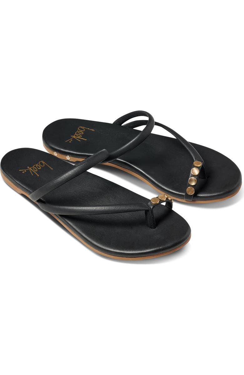 Beek Starbird Studded Toe Ring Slide Sandal, Main, color, Black