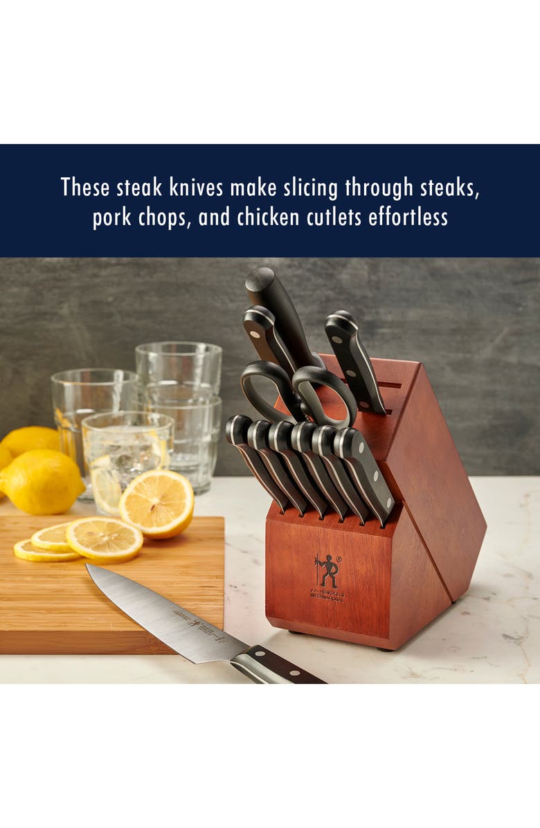 HENCKELS CUTLERY Henckels Solution 8-Piece Steak Knife Set, Alternate, color, Black