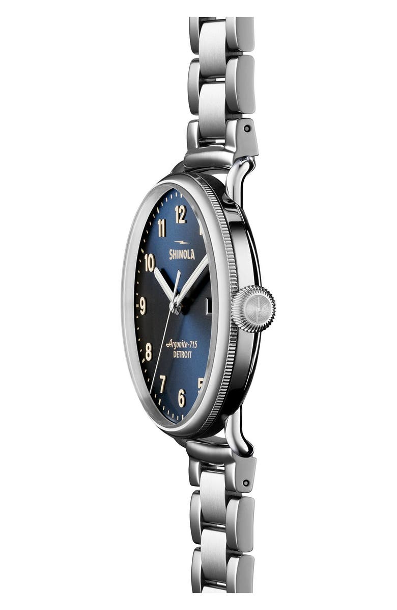 Shinola The Canfield Bracelet Watch, 43mm, Alternate, color,