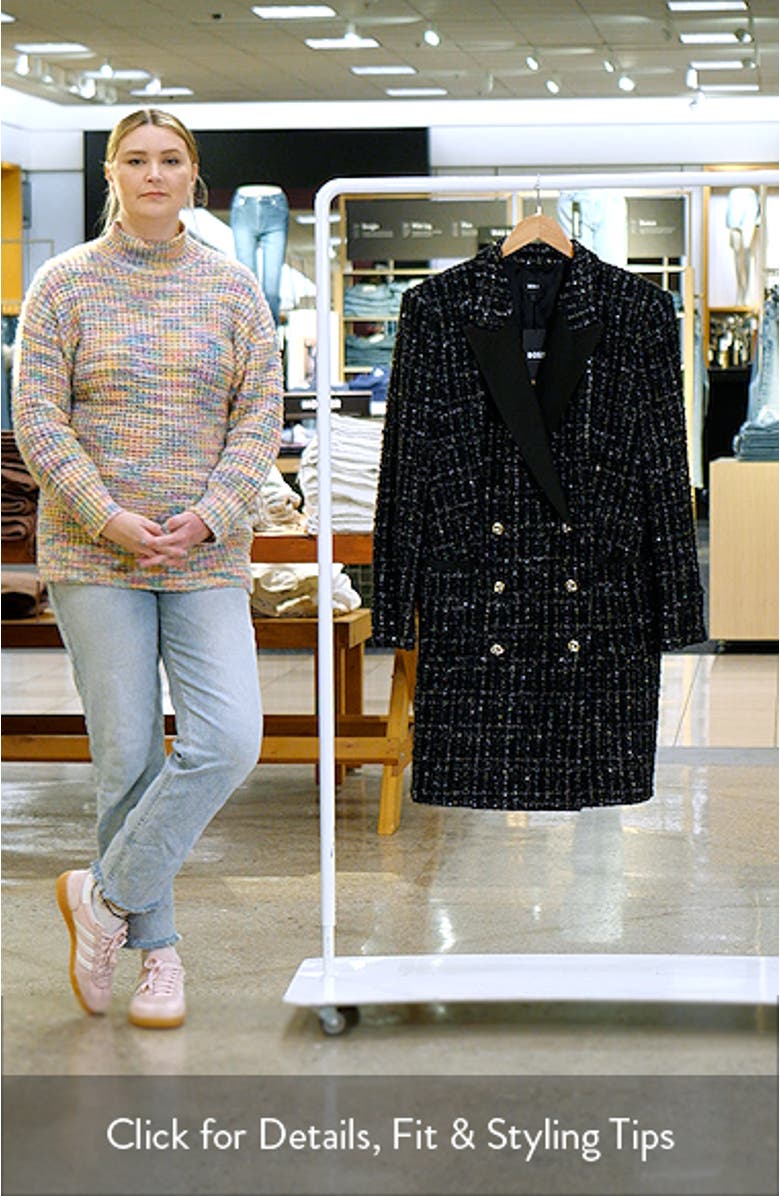 Dansian Tweed Long Sleeve Minidress, sales video thumbnail